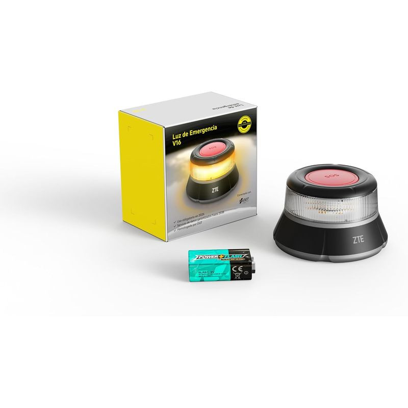 ZTE E1 V16 IP54 Homologada DGT con Geolocalización Conectada - Baliza de Emergencia para coche - Ítem5