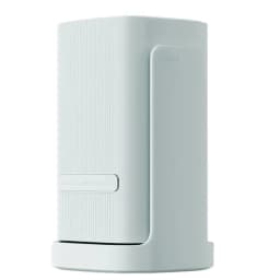 Proyector Wanbo Cube 1 en azul cielo, diseño cúbico compacto con soporte giratorio 360°, lente frontal prominente y acabado minimalista HD con Wi‑Fi