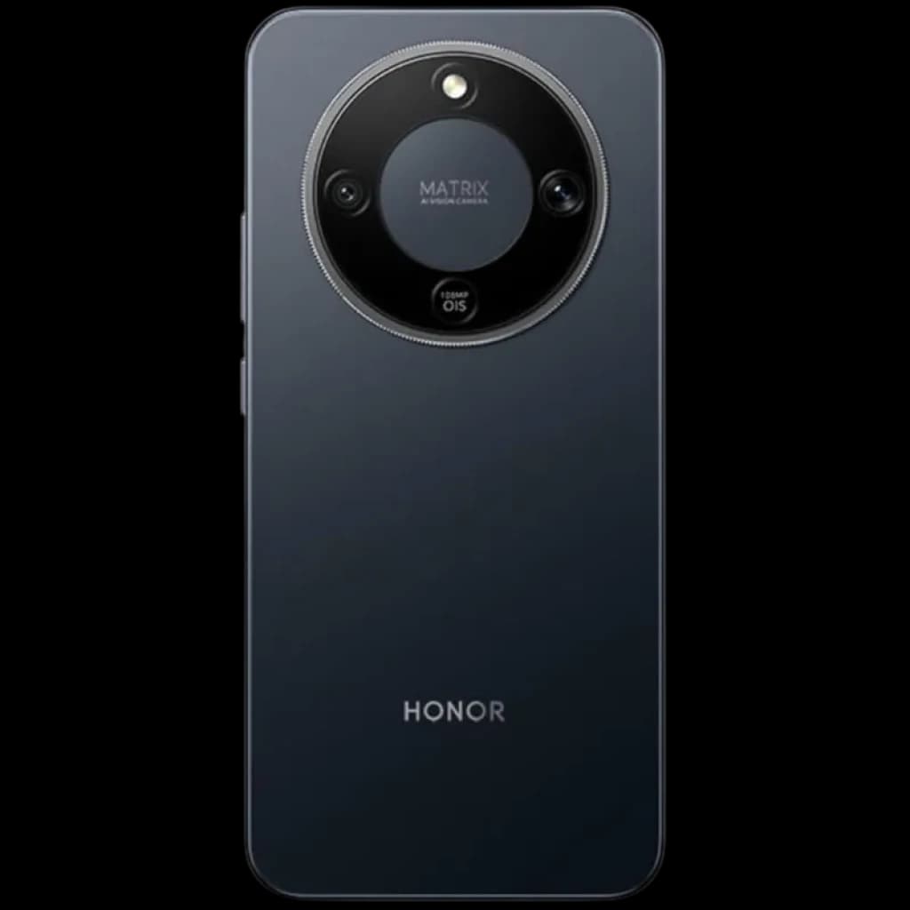 Honor X9D 5G 8GB/512GB Dual SIM Negro con trasera mate oscura, módulo de cámara circular MATRIX con tres lentes y flash, logo HONOR centrado inferior