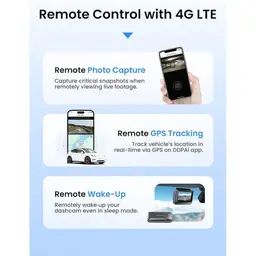 DDPAI 4G Cloud Box: controle remoto via 4G LTE, captura de fotos, rastreamento GPS em tempo real pelo app e wake-up remoto da dashcam mesmo em modo sleep.