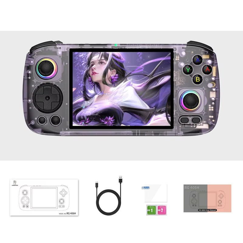 Anbernic RG 406H 8Go/128Go Transparent-Purpura - Ítem6