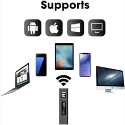 Endoscópio WiFi 8 mm com foco automático 5 MP, cabo flexível 3,5 m, compatível com Android, iPhone, Windows e Mac, transmissão sem fio e alta nitidez
