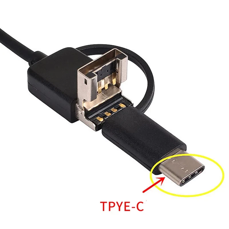 Endoscope numérique 8 mm grand angle 1080p (USB-A/MicroUSB/Type-C) – Câble flexible – 3,5 m - Ítem3
