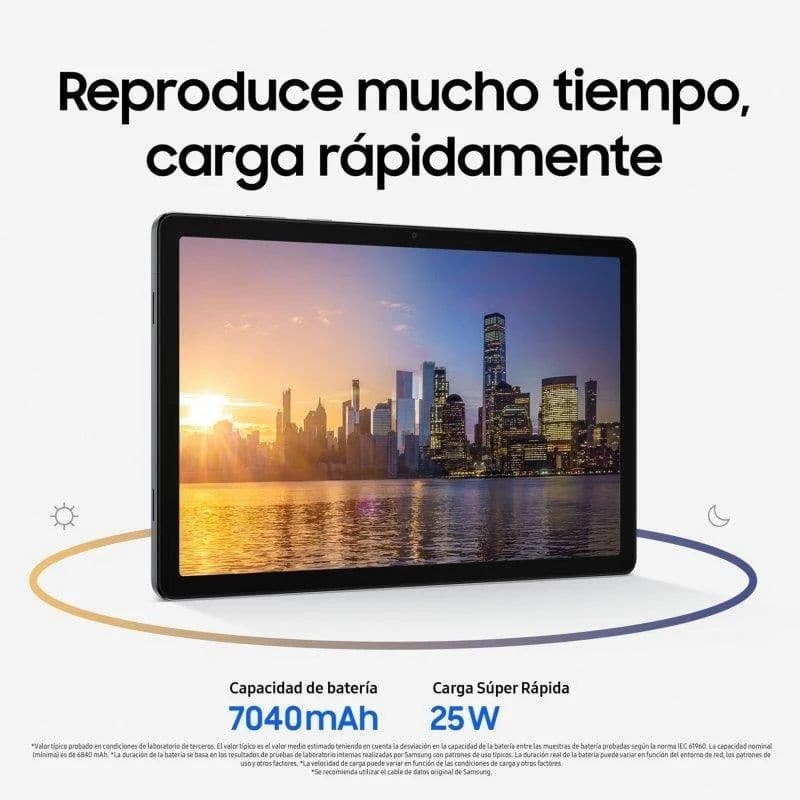 Tablet prateada com tela de 11