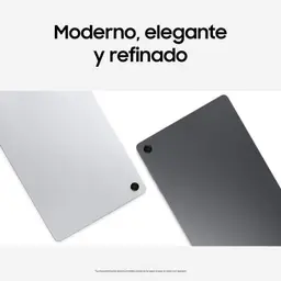 Samsung Galaxy Tab A11+ 11" Wi‑Fi Prata, corpo metálico fino, acabamento elegante, câmera traseira única e design minimalista em tons prata e grafite.
