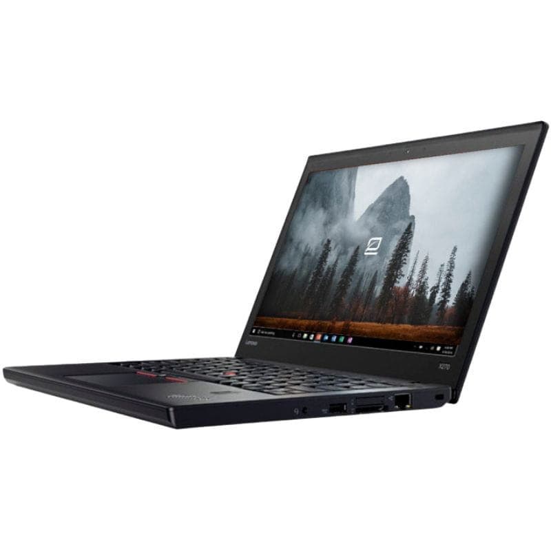 Lenovo ThinkPad X270 12,5 pol, tela matte, teclado QWERTZ com trackpoint, chassi preto robusto, portas laterais visíveis, estado bom, renovado