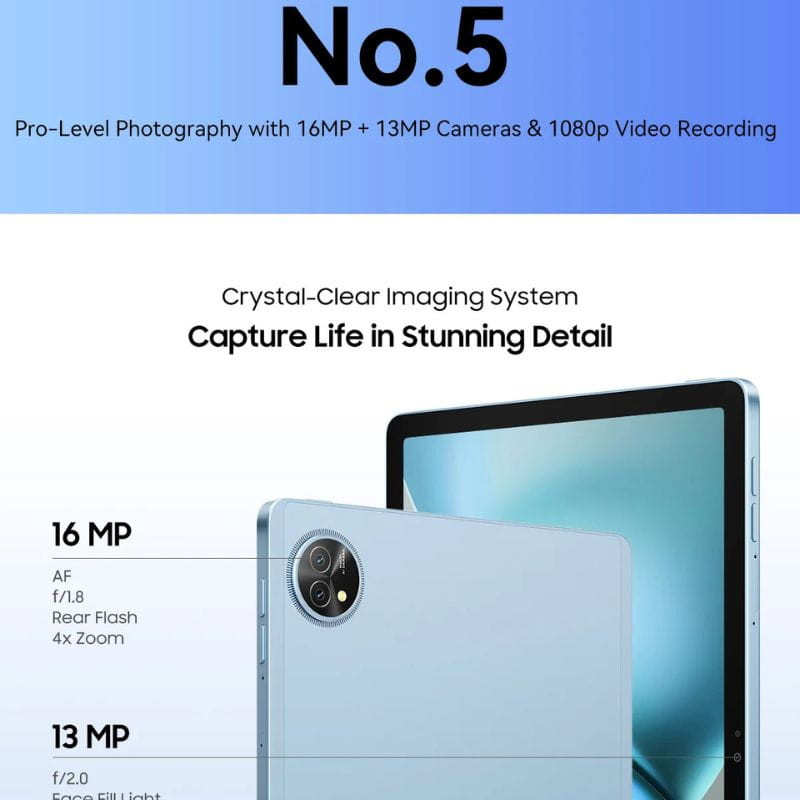 Blackview Zeno 10 5G 8Go/256Go Bleu - Ítem7