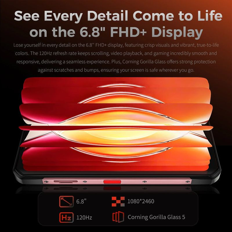 Oukitel WP56 5G 8GB/256GB Negro Rugged - Ítem7