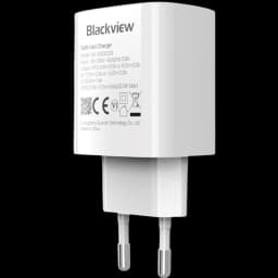 Chargeur mural Blackview 33 W USB C blanc, compact, deux broches EU, technologie GaN, prise unique USB C pour charge rapide et efficace