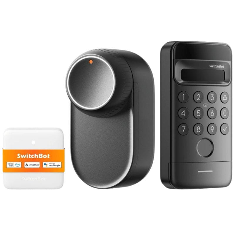 Fecho inteligente SwitchBot Ultra 3 em 1 com painel de controlo Hub Mini Matter e teclado Vision - Item