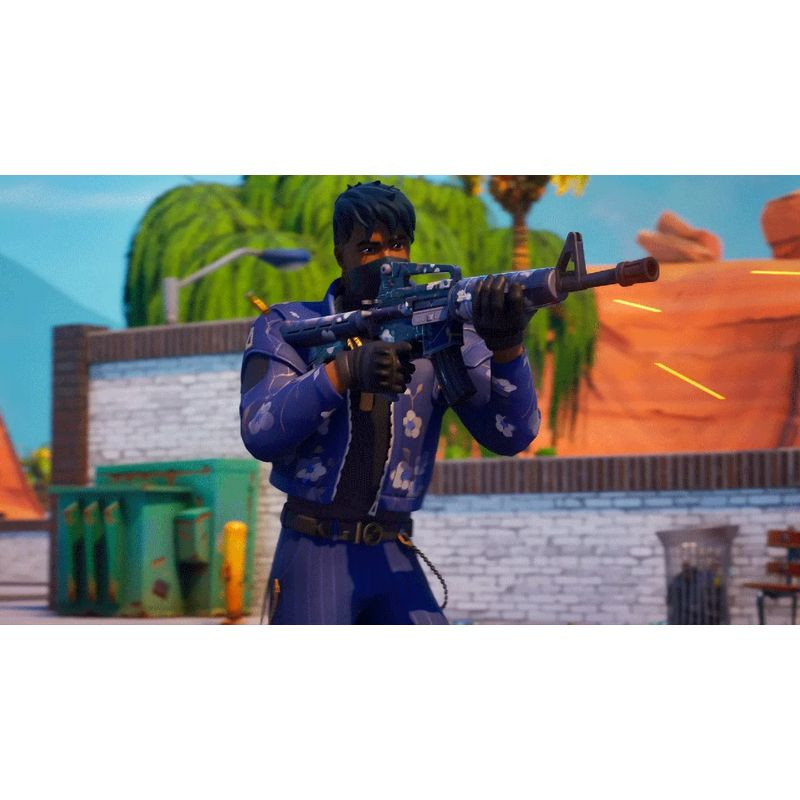 Pack Sony PlayStation 5 Slim Chasis E con 1TB; incluye Fortnite Flowering Chaos. Caja con consola blanca, DualSense y arte de Fortnite en portada. - Ítem7