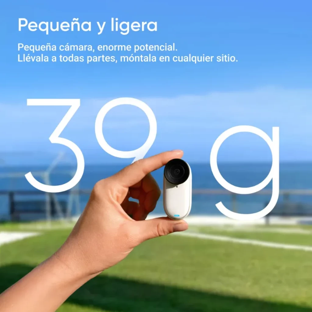Insta 360º GO 3S Preto, câmara desportiva compacta com lente grande angular e ecrã tátil rebatível para pré-visualização e controlo frontais - Item7