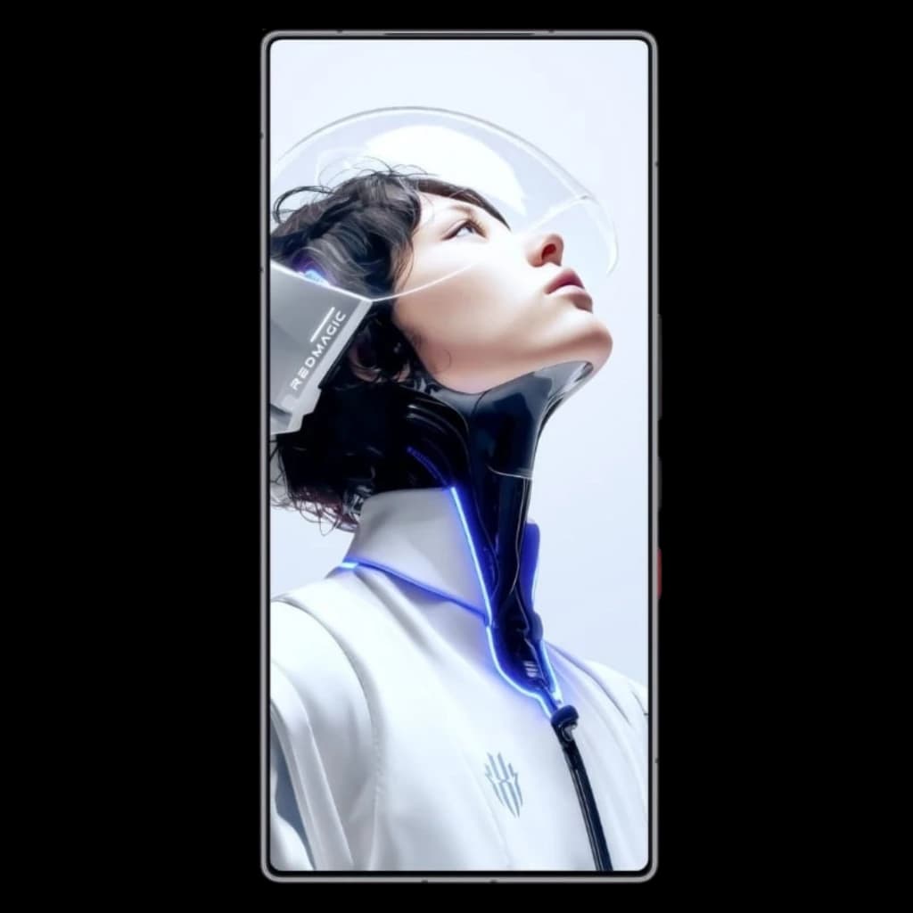 Nubia Redmagic 11 Pro 5G 16Go 512Go Dual SIM argent transparent Subzero avec écran bord à bord, bords fins, design gaming futuriste et accents bleus lumineux