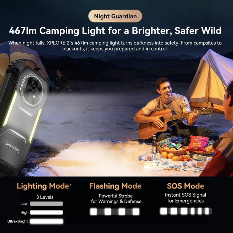 Blackview XPLORE 2 5G 16Go/1To Noir - Ítem9