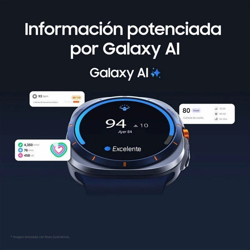 Samsung Galaxy Watch Ultra 2025 47 mm LTE Bleu Titane Version internationale - Ítem5
