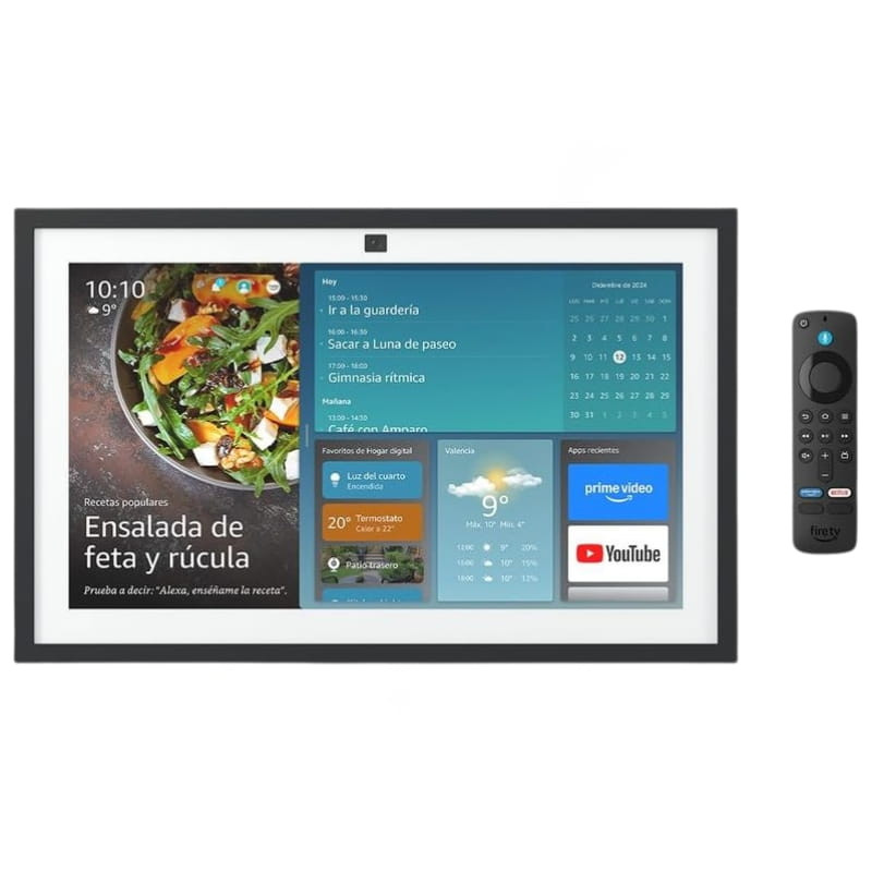 Amazon Echo Show 15 2025 pantalla 15.6 Full HD con cámara superior, widgets y apps; marco negro tipo cuadro. Incluye mando por voz Alexa y Fire TV - Ítem