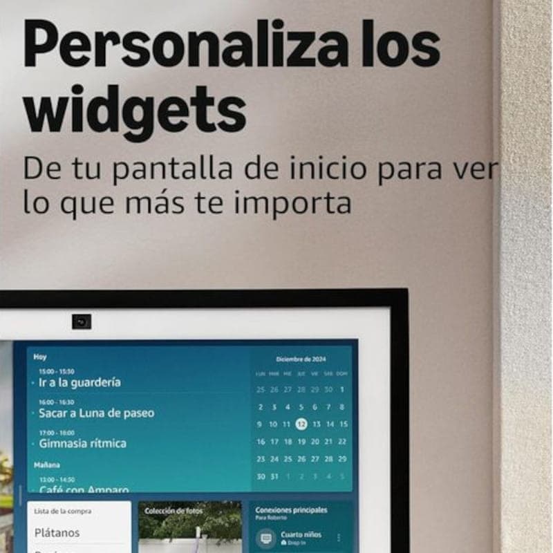 Pantalla Amazon Echo Show 15 2025 de 15.6 pulgadas Full HD con widgets personalizables, calendario, listas y Fire TV integrado con control por voz Alexa