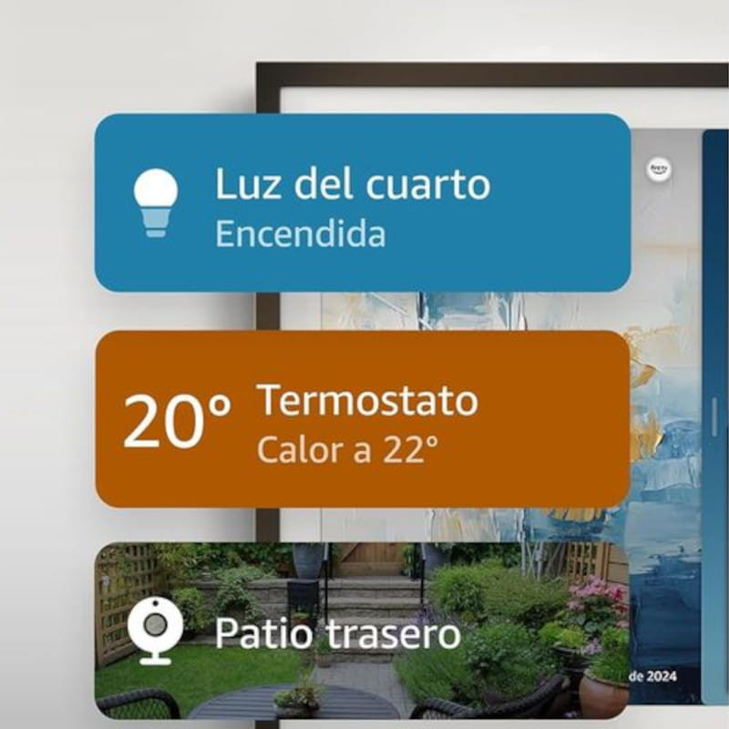 Amazon Echo Show 15 2025 pantalla 15.6 Full HD con cámara superior, widgets y apps; marco negro tipo cuadro. Incluye mando por voz Alexa y Fire TV - Ítem4