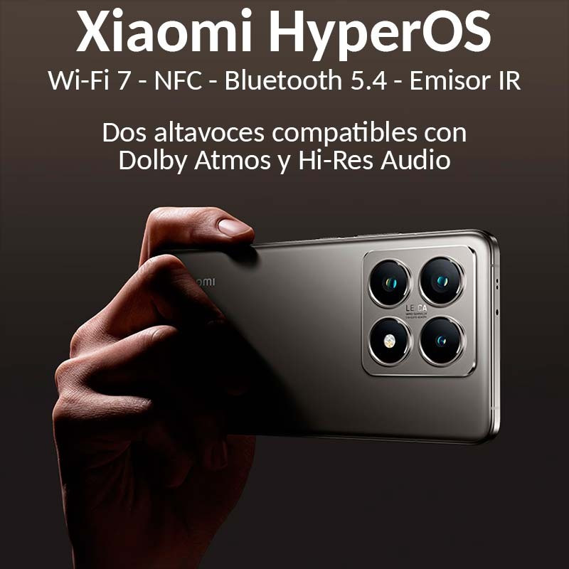 Xiaomi 14T Pro 5G 12 Go/512 Go Reconditionné officiel Noir - Ítem5