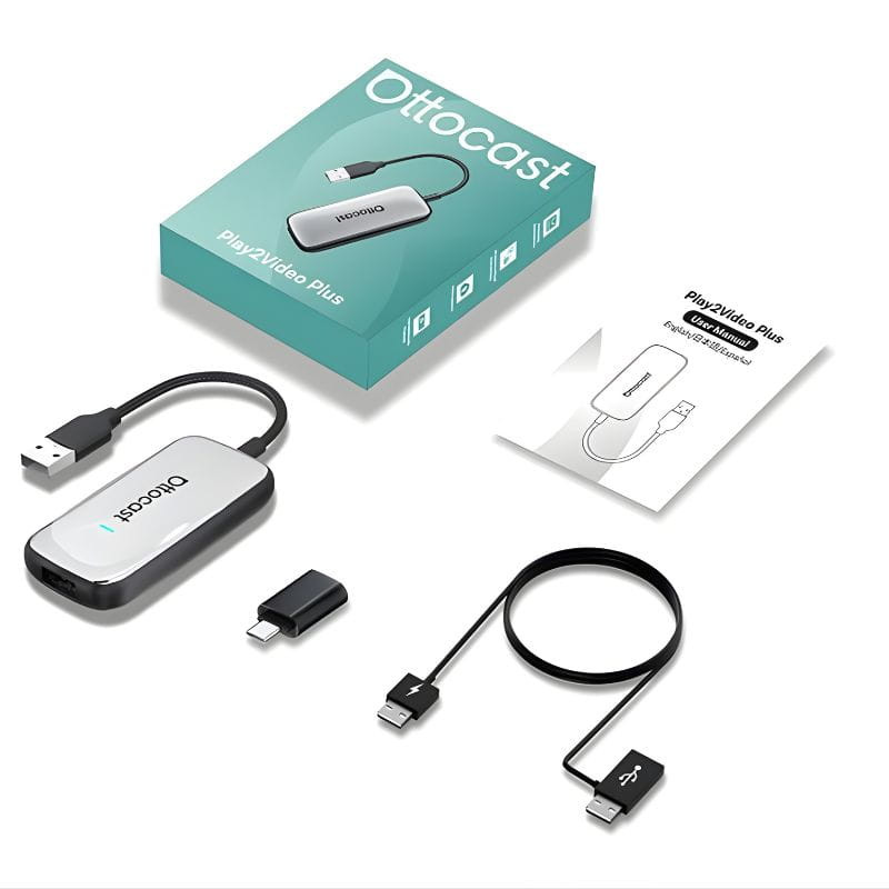 Ottocast Play2Video Ultra - Adaptateur sans fil Apple Carplay, Android Auto - Ítem9