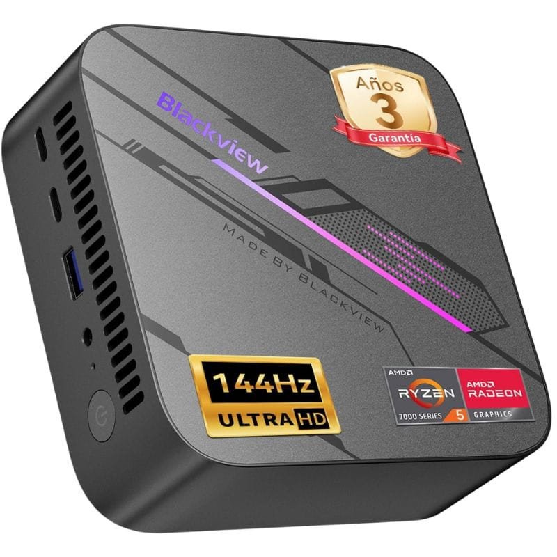 Mini PC Blackview MP100 Ryzen 7430U 16 GB/512 GB SSD Wi-Fi 6 WIN11 Pro - Ítem