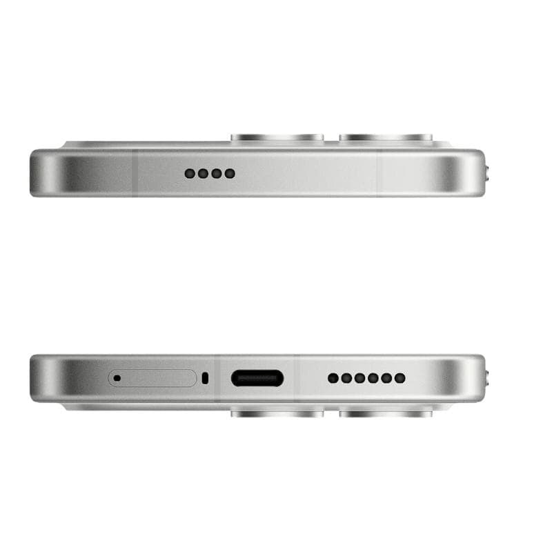 Xiaomi Poco F8 Pro 5G 12GB/512GB Plata con pantalla perforada, marcos planos, cámara trasera triple grande, acabado metálico en plata, negro y verde menta