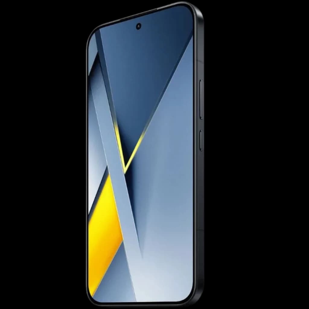 Xiaomi Poco F8 Ultra 5G 16GB/512GB Negro con pantalla casi sin bordes, cámara frontal en orificio centrado, laterales rectos y acabado negro mate elegante