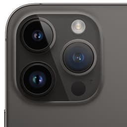 Module photo iPhone 14 Pro noir reconditionné Premium avec triple capteur grand format, flash LED et finition mate élégante, détails nets et modernes