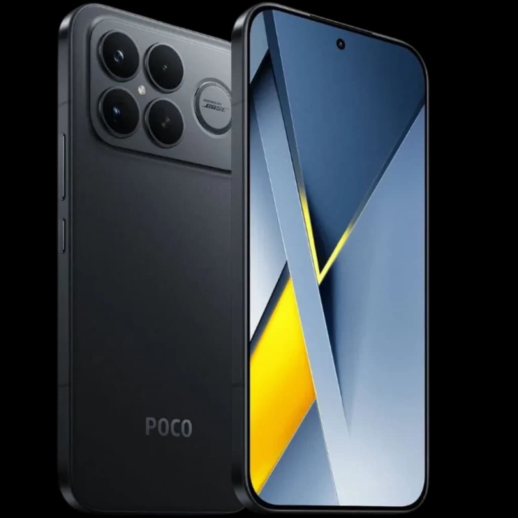 Xiaomi Poco F8 Ultra 5G 12GB/256GB Negro con pantalla casi sin bordes, cámara trasera triple en módulo cuadrado, acabado mate y frontal con agujero central