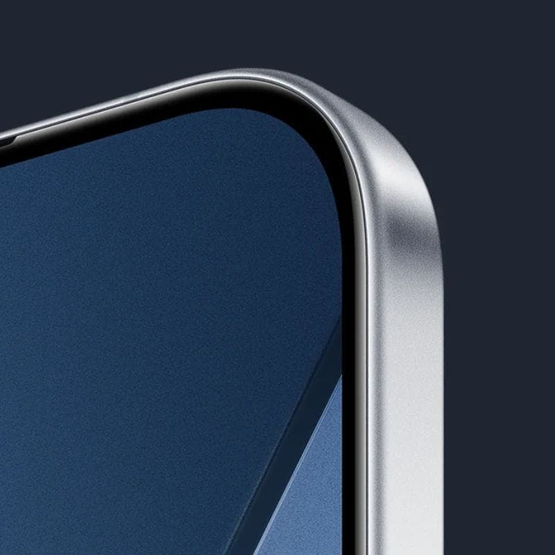 Xiaomi Poco F8 Ultra 5G 16GB/512GB Blue Denim: borde metálico curvo en plata y pantalla azul sin notch, biseles delgados y acabado premium elegante