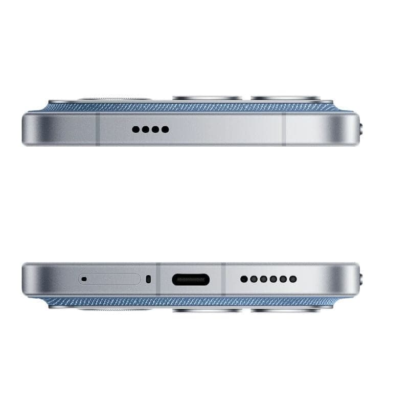 Xiaomi Poco F8 Ultra 5G 16GB/512GB Blue Denim con bordes metálicos azul denim, textura estriada, doble módulo de cámaras sobreelevadas y puertos USB-C y