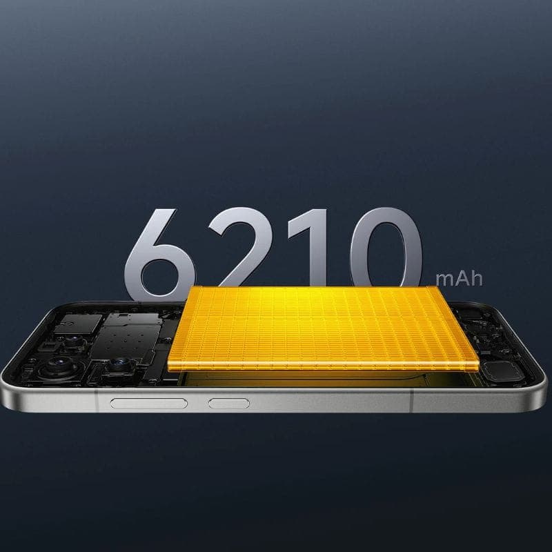 Xiaomi Poco F8 Pro 5G 12GB/256GB Negro con pantalla casi sin marcos, cámara frontal en orificio central, bordes rectos y acabado negro elegante.