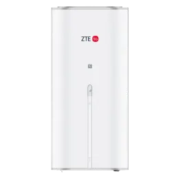 Router 5G ZTE G50 com Wi-Fi 7, design vertical branco