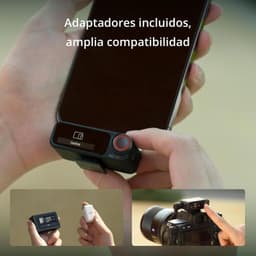 DJI Mic 2 1 TX + 1 RX – Récepteur compact monté sur smartphone, écran OLED, molette rouge, adaptateurs inclus, émetteur blanc, compatibilité caméra