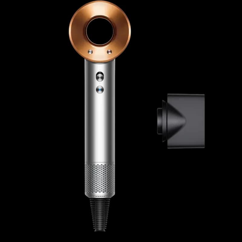 Dyson Supersonic HD07 Nickel/Cuivre - Sèche-cheveux avec moteur numérique V9 et contrôle intelligent de la chaleur