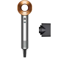 Dyson Supersonic HD07 Nickel/Cuivre - Sèche-cheveux avec moteur numérique V9 et contrôle intelligent de la chaleur