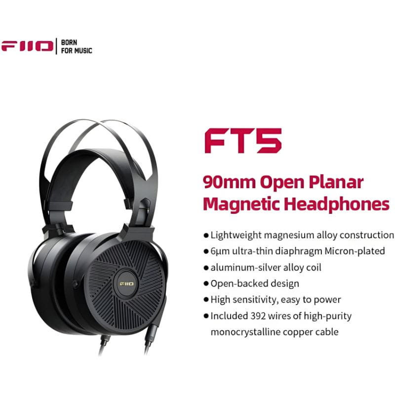 FiiO FT5 - Auscultadores Hi-Fi Planar - Magnéticos com fio - Item11