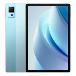 Tableta Doogee U13 Vip Edition azul con pantalla amplia de bordes delgados, cámara trasera cuadrada con flash y acabado bicolor metálico elegante
