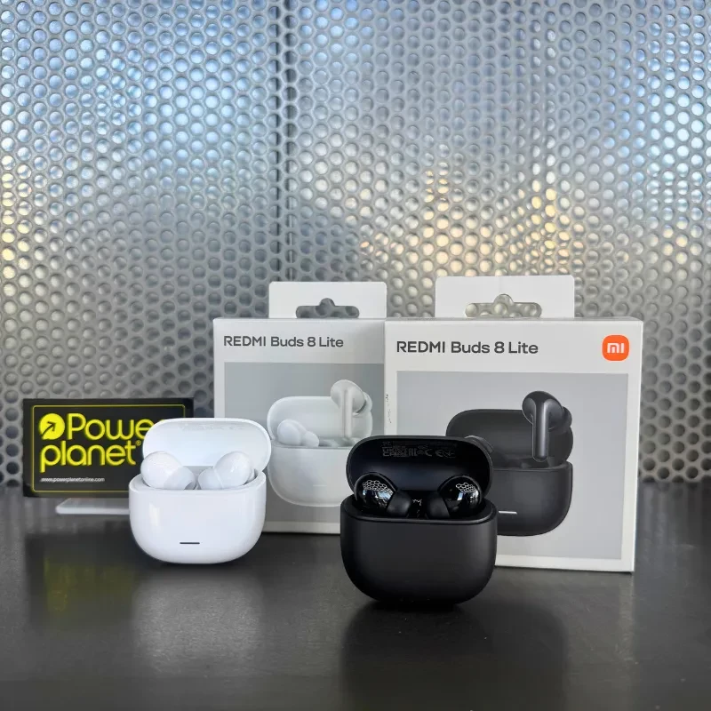 Xiaomi Redmi Buds 8 Lite Noir avec boîtier de charge mat, écouteurs brillants à tige courte, LED frontale discrète et design compact élégant - Ítem3