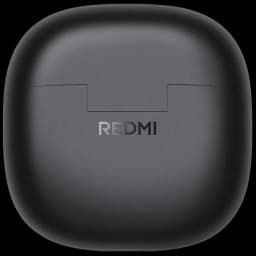 Xiaomi Redmi Buds 8 Lite Negro: estuche de carga compacto mate con bordes redondeados y logo REDMI al frente, diseño minimalista en color negro.