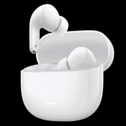 Xiaomi Redmi Buds 8 Lite Blanco con estuche de carga brillante, auriculares intrauditivos compactos, diseño curvo minimalista y LED frontal indicador