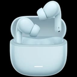 Xiaomi Redmi Buds 8 Lite Azul: auriculares inalámbricos con estuche compacto azul claro, diseño con palito, acabado mate y luz LED frontal discreta