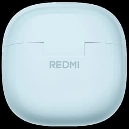 Xiaomi Redmi Buds 8 Lite Azul estuche compacto en color azul claro con acabado mate y logo REDMI al frente, tapa con bisagra central y bordes redondeados
