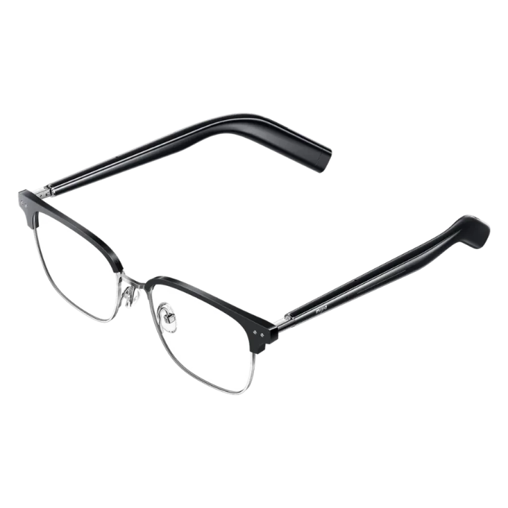 Mijia Smart Audio Glasses Browline con montura browline negro y metal plateado, patillas gruesas con audio integrado, diseño ligero, autonomía 13 h, IP54 - Ítem1
