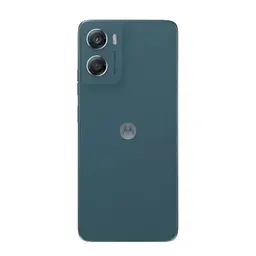 Motorola Moto g06 4GB/256GB Azul con tapa trasera mate azul y módulo de cámaras duales sobresaliente con flash, logo M centrado