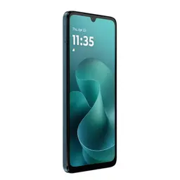 Motorola Moto g06 4GB/256GB Azul con pantalla amplia de borde delgado, notch en gota y marco fino; diseño elegante en azul oscuro con acabado mate