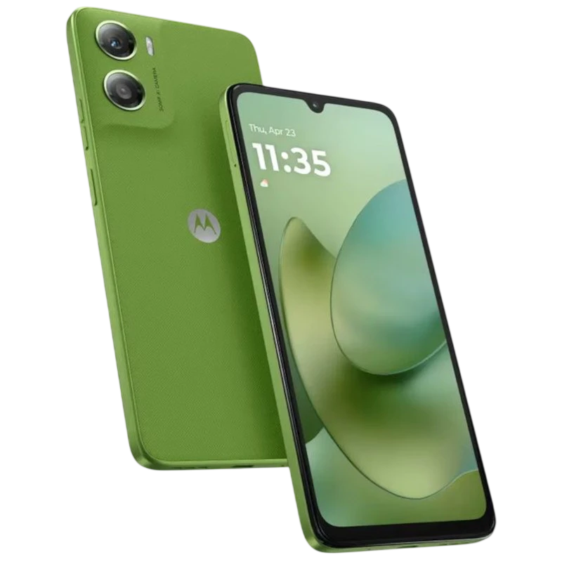 Motorola Moto g06 4Go/128Go Vert avec écran bord à bord, encoche goutte d’eau, double appareil photo arrière et finition texturée élégante - Ítem