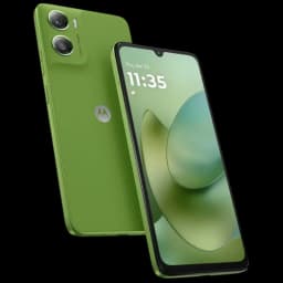 Motorola Moto g06 4GB/128GB Verde con pantalla amplia de borde fino, notch en V y doble cámara trasera con flash; acabado texturizado en color verde