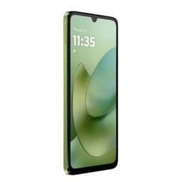 Motorola Moto G06 4GB/256GB Verde con pantalla grande sin bordes, notch en gota, cuerpo delgado en tono verde y marco metálico brillante