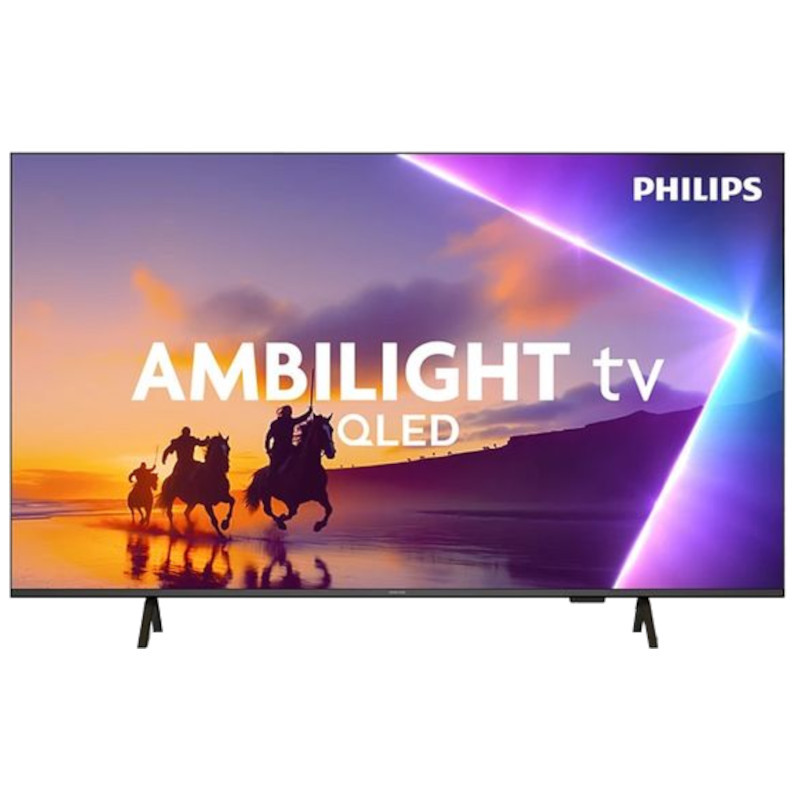 Philips 55PUS8450/12 55 QLED 4K UltraHD com Ambilight, tela fina sem bordas aparentes, pés duplos discretos e cores vibrantes em alto contraste - Item